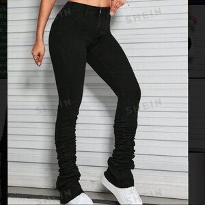 Stacked Fitted Jeans